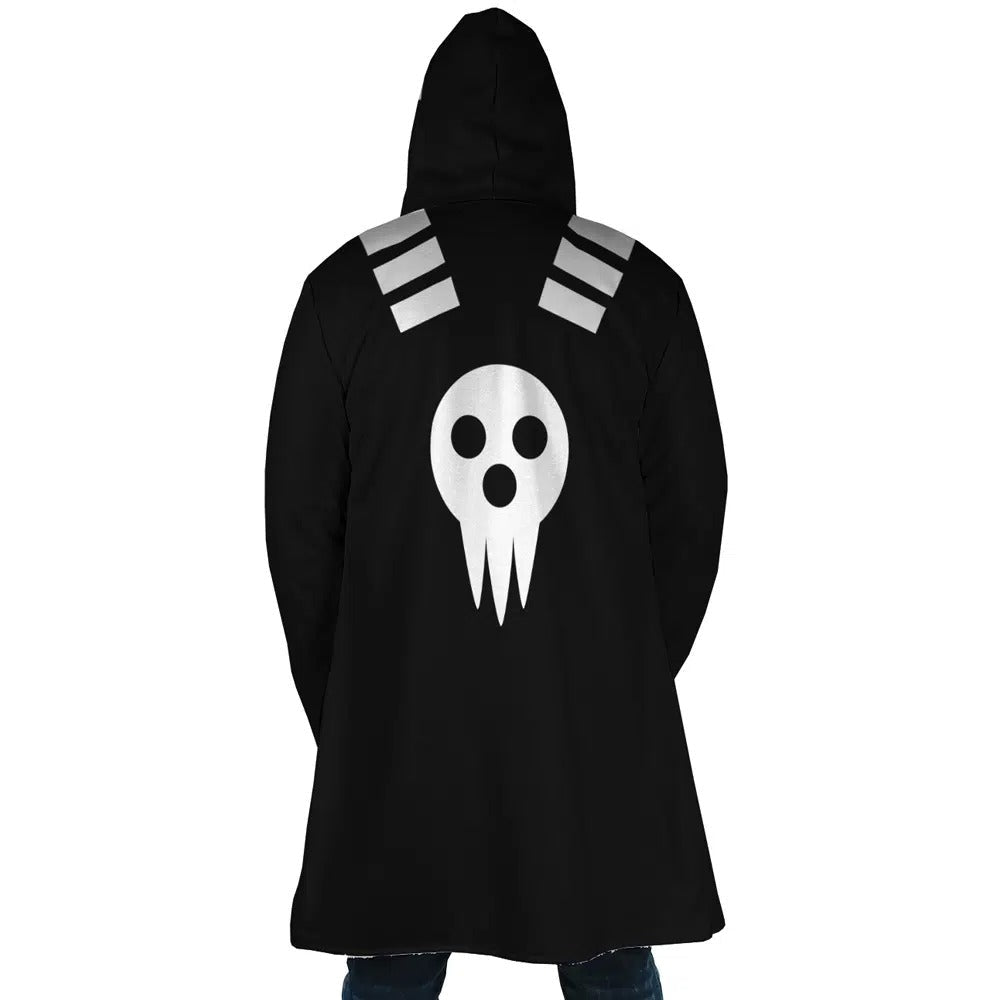 Soul Eater Logo Long Polar Fleece Zip Coat - Dimensional Era