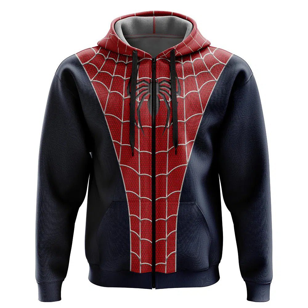 spider-man-web-red-black-zip-hoodie-front