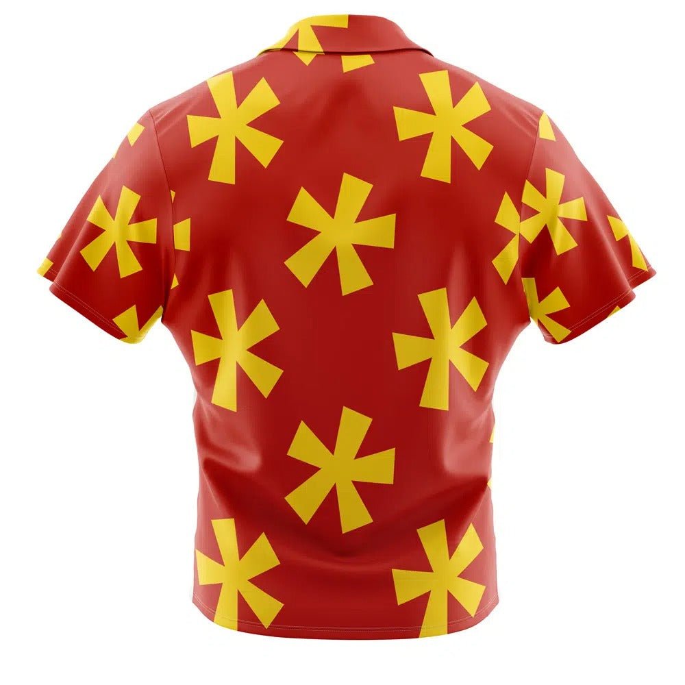 SpongeBob Mr. Krabs Yellow Asterisk Hawaiian Shirt - Dimensional Era