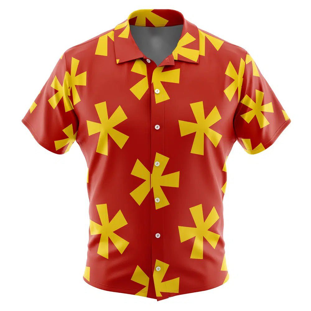 SpongeBob Mr. Krabs Yellow Asterisk Hawaiian Shirt - Dimensional Era