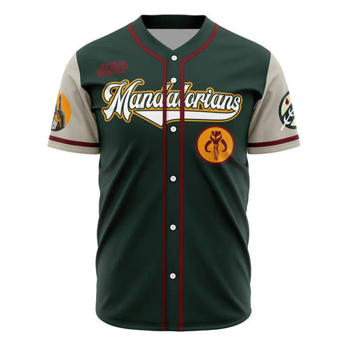 Star Wars Mandalorian Fett Custom Baseball Jersey - Dimensional Era
