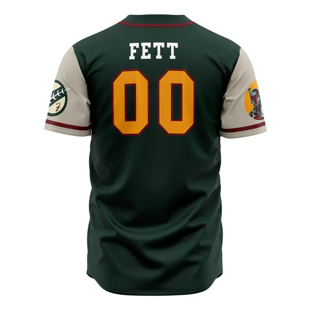 Star Wars Mandalorian Fett Custom Baseball Jersey - Dimensional Era