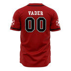 Star Wars Sith Empire Darth Vader Custom Baseball Jersey - Dimensional Era