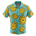 Super Mario Sunshine Shine Sprite Turquoise Hawaiian Shirt - Dimensional Era