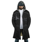 Sword Art Online Line Print Fleece Hooded Cloak - Dimensional Era