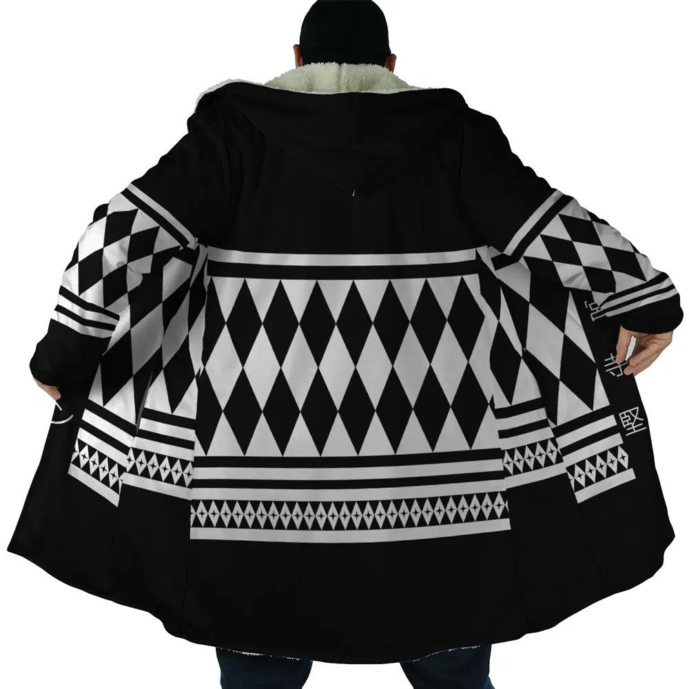 Tokyo Revengers Diamond Print Fleece Hooded Cloak - Dimensional Era