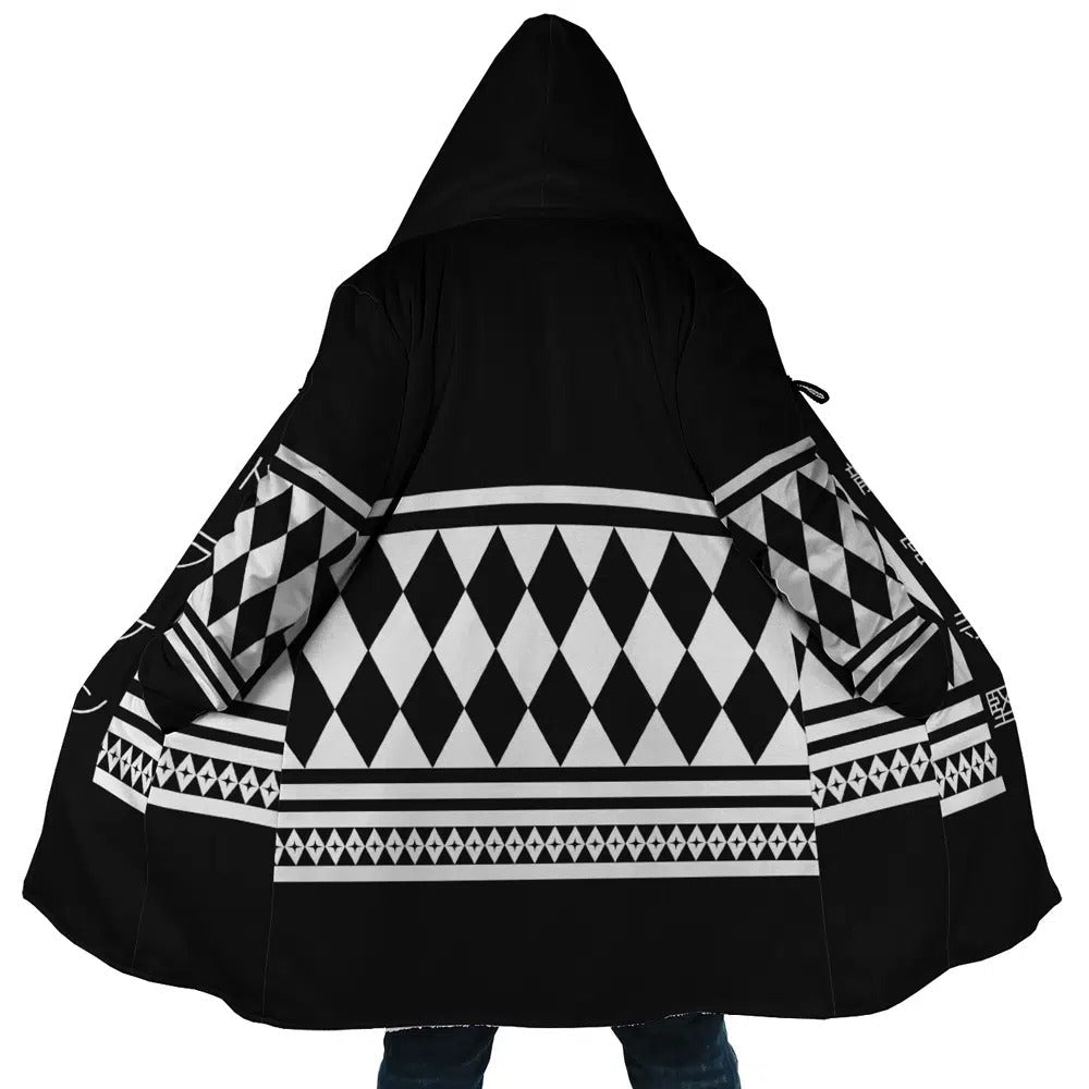 Tokyo Revengers Diamond Print Fleece Hooded Cloak - Dimensional Era