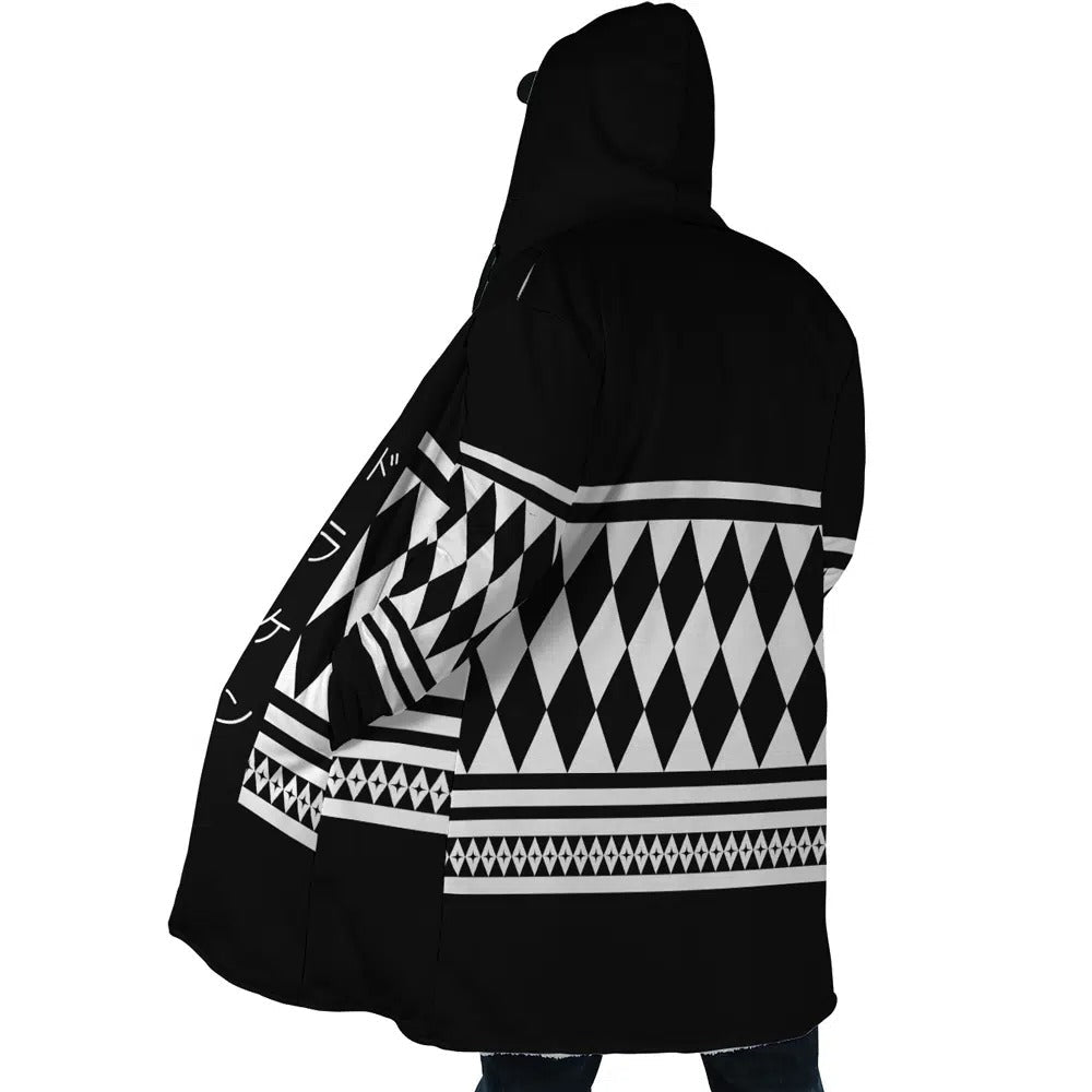 Tokyo Revengers Diamond Print Fleece Hooded Cloak - Dimensional Era
