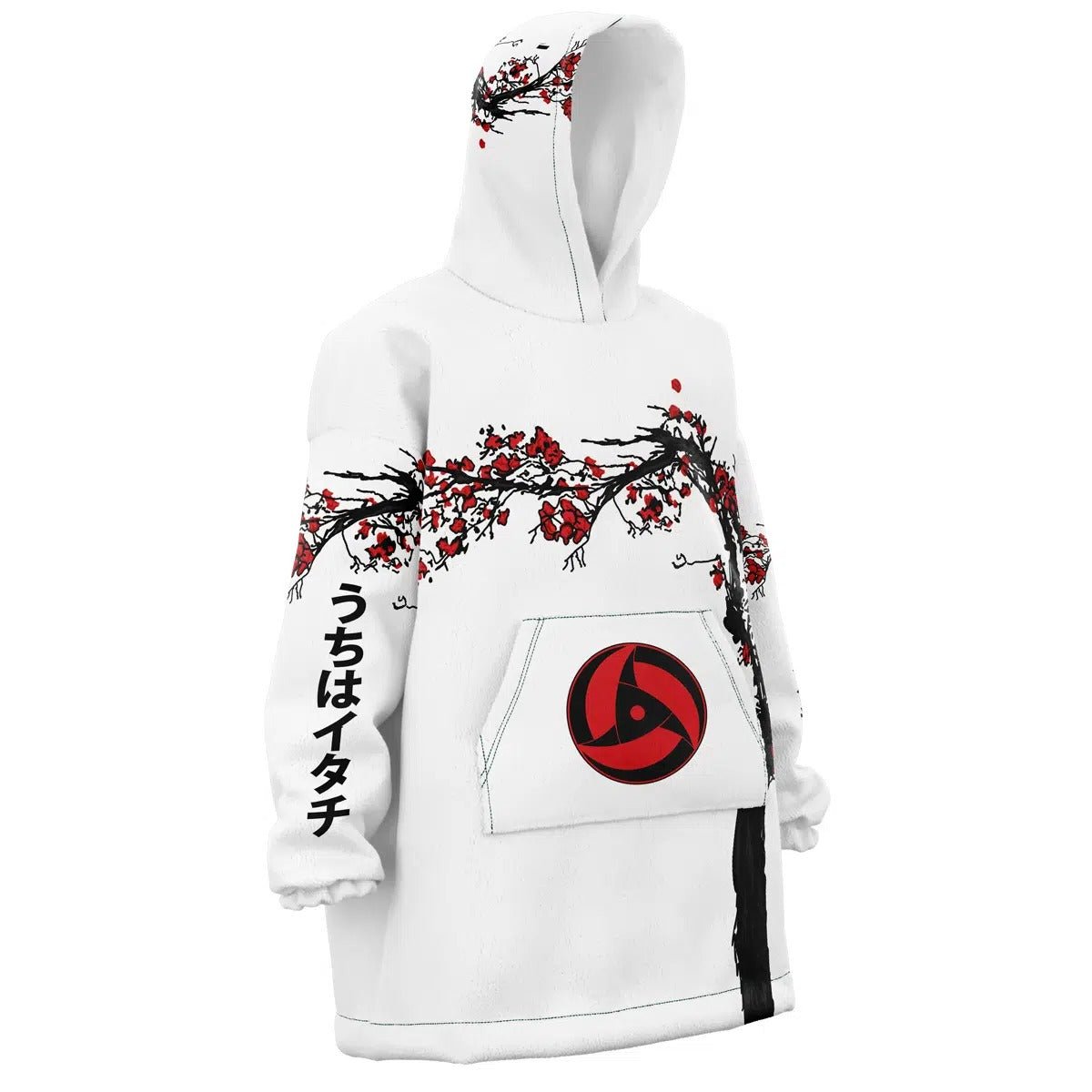 Uchiha Itachi Plum Blossom Hoodie Blanket - Dimensional Era