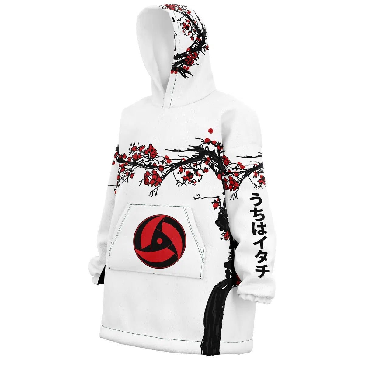 Uchiha Itachi Plum Blossom Hoodie Blanket - Dimensional Era
