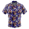 Waluigi Circle Face All Over Print Purple Hawaiian Shirt - Dimensional Era