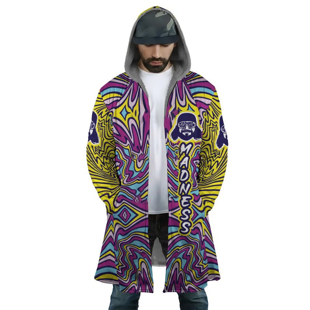 WWE Macho Man Psychedelic Wave Zip Hooded Cloak - Dimensional Era