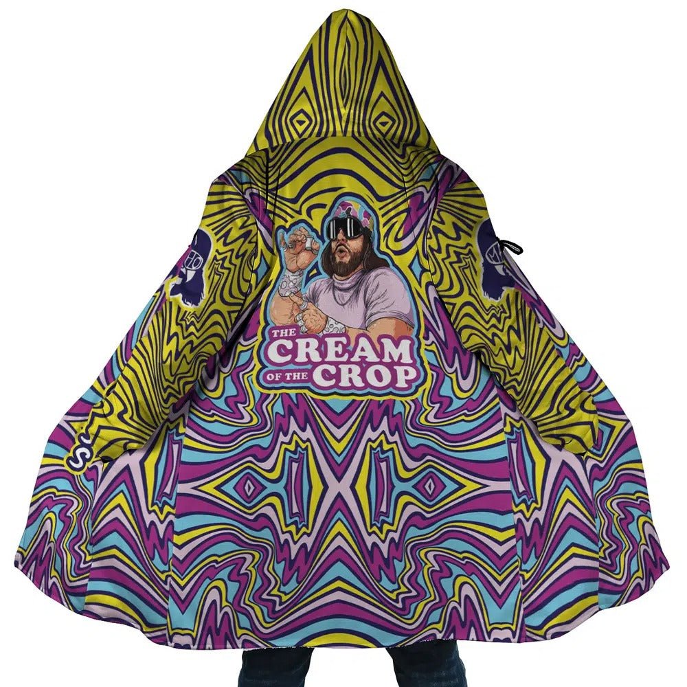 WWE Macho Man Psychedelic Wave Zip Hooded Cloak - Dimensional Era