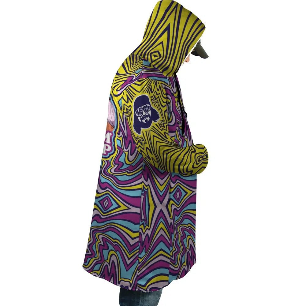 WWE Macho Man Psychedelic Wave Zip Hooded Cloak - Dimensional Era