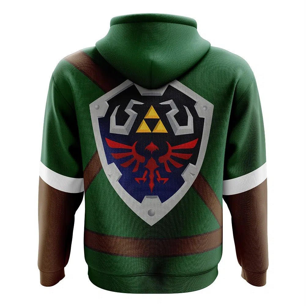 Zelda Link Green Tunic Zip-Up Hoodie - Dimensional Era