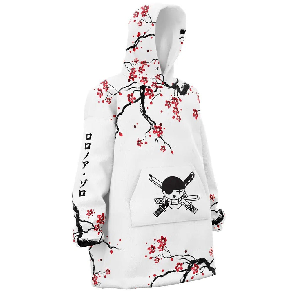 Zoro Cherry Blossom Hoodie Blanket - Dimensional Era