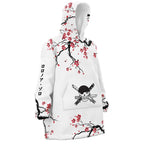 Zoro Cherry Blossom Hoodie Blanket - Dimensional Era