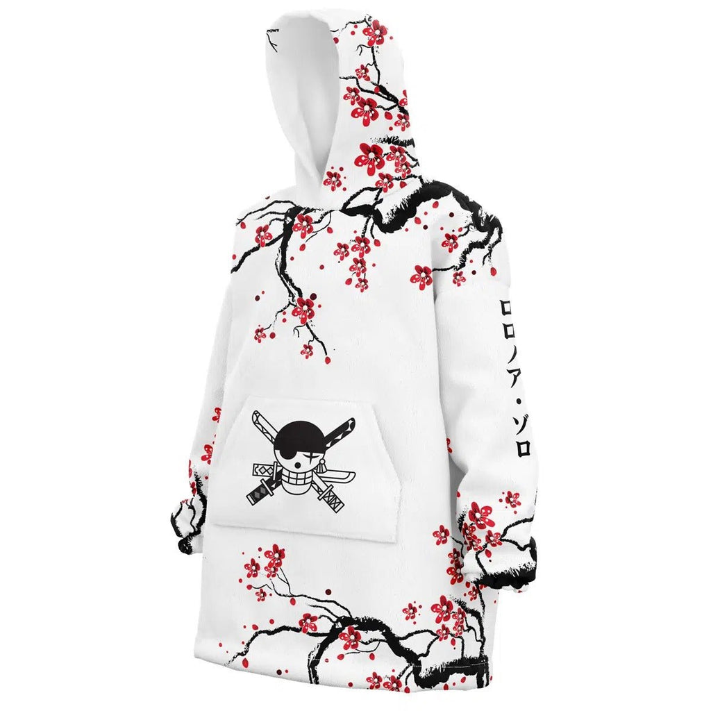 Zoro Cherry Blossom Hoodie Blanket - Dimensional Era