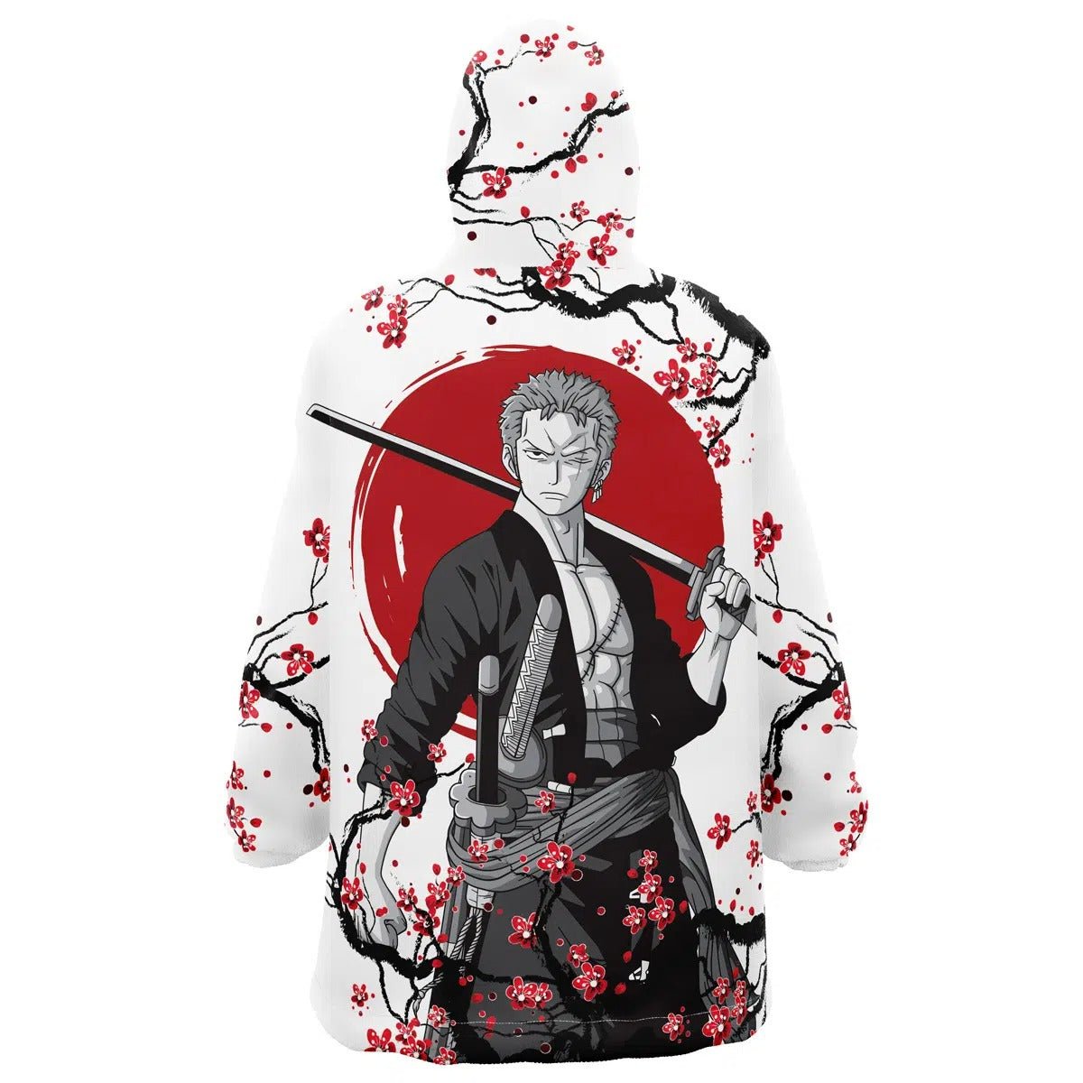 Zoro Cherry Blossom Hoodie Blanket - Dimensional Era